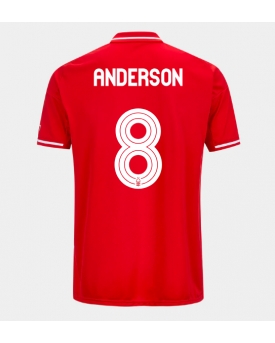 Nottingham Forest Elliot Anderson #8 Maglia Gara Casa Repliche 2025-26 Maniche Corte
